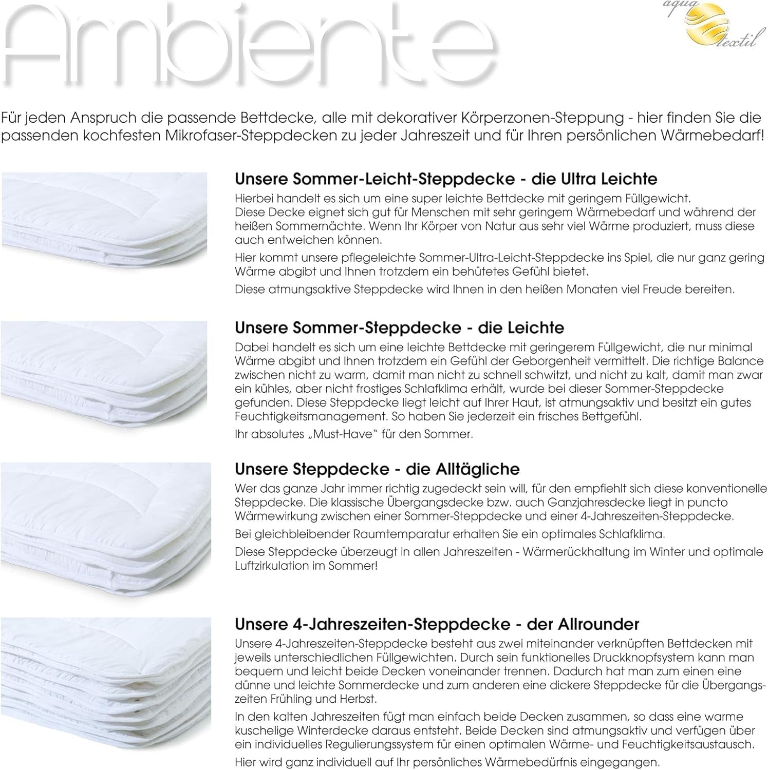 Ambiente letnia lekka kołdra 220 X 240 cm kołdra z mikrofibry oddychająca zima lato Kołdry i kołdry Naty Shop