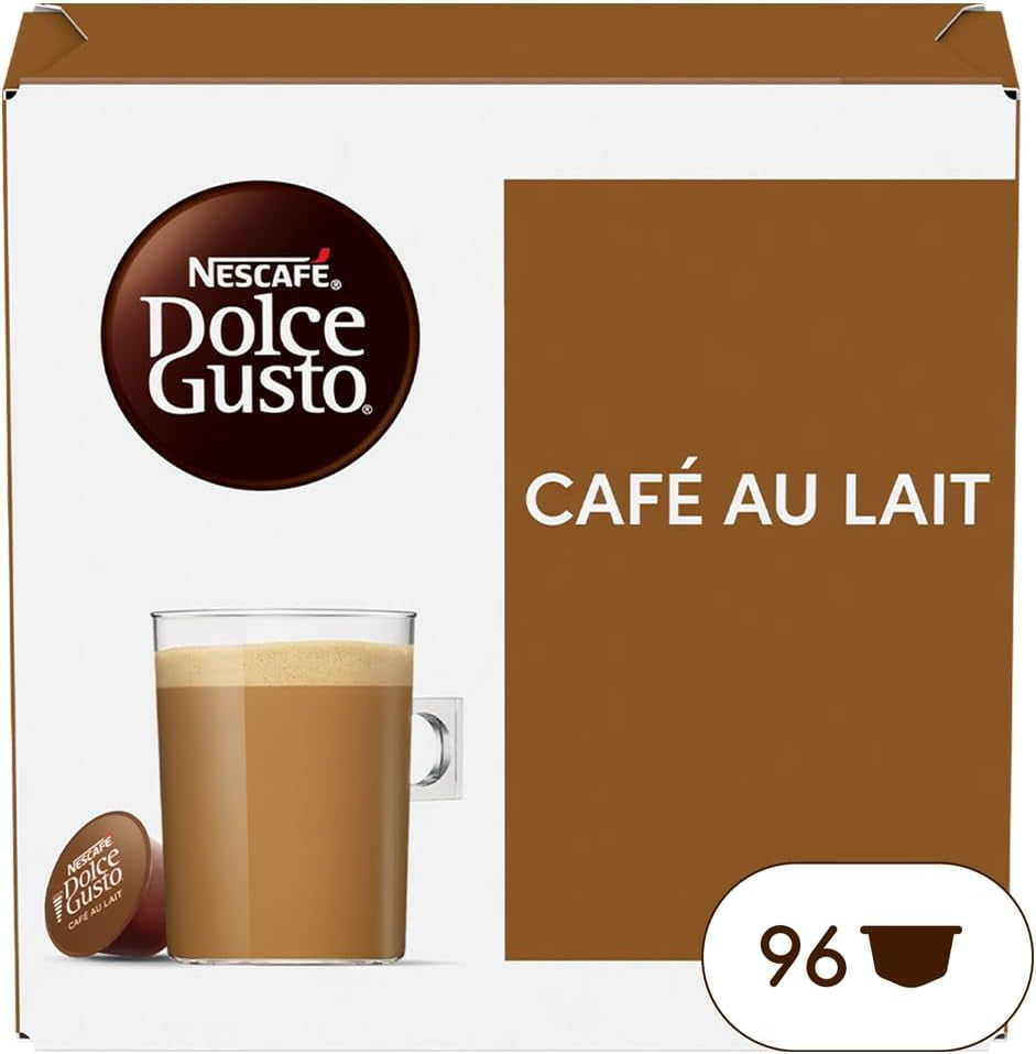 Nescafe Dolce Gusto – Dolce Gusto Café au Lait 16 KAPSUŁEK 160 g (X6)