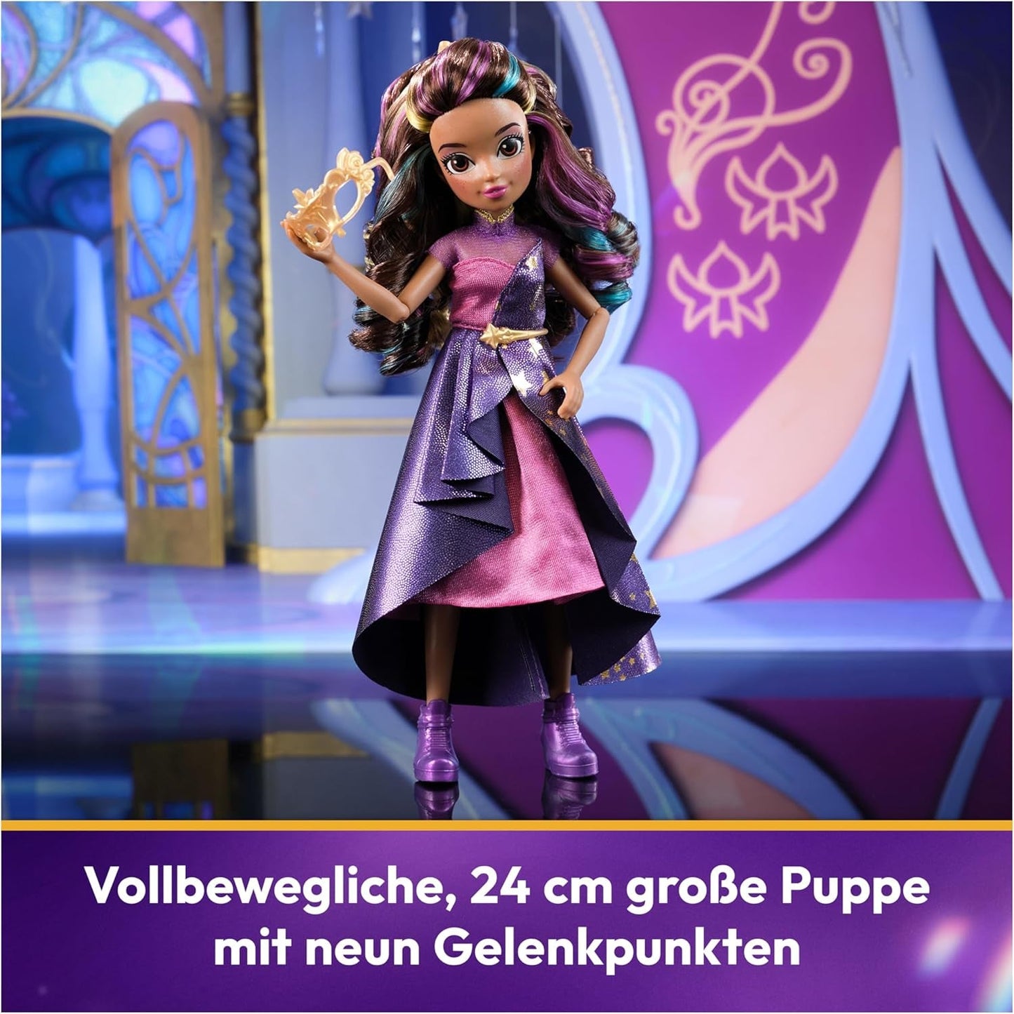 Bal maskowy Unicorn Academy Deluxe - oryginalna lalka Sophia z popularnej serii Netflix, wysokość 24 cm, z 2 strojami i akcesoriami, dla dzieci w wieku od 4 lat