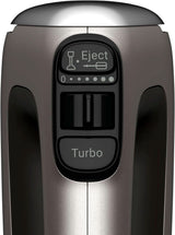 Mikser ręczny Tefal HT650E Power Mix Silence | 600 W | Sterownik zmiennej prędkości | Funkcja Turbo-Und Auswurf | Silnik do ekstremalnej rekreacji | Zawiera 2 Rührbesen i 2 Knethaken | Sklep z pszenicą Kitchen Naty