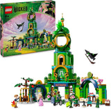 LEGO Wicked Witamy w Szmaragdowym Mieście, zabawka-wieża, minilaleczki Glinda i Elphaba, prezent dla fanów filmu oraz 9-letnich dziewcząt i chłopców, którzy uwielbiają domki dla lalek 75684 Zestawy do budowania Besuche den LEGO-Store Domyślny tytuł