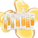 SANTE Natural Cosmetics Deep Repair Mask Skwalan + 3x kompleks białek, wegańska maska do włosów intensywnie nawilżająca i elastyczna, naprawia i regeneruje zniszczone włosy, 150 ml Naty Shop Hair Mask