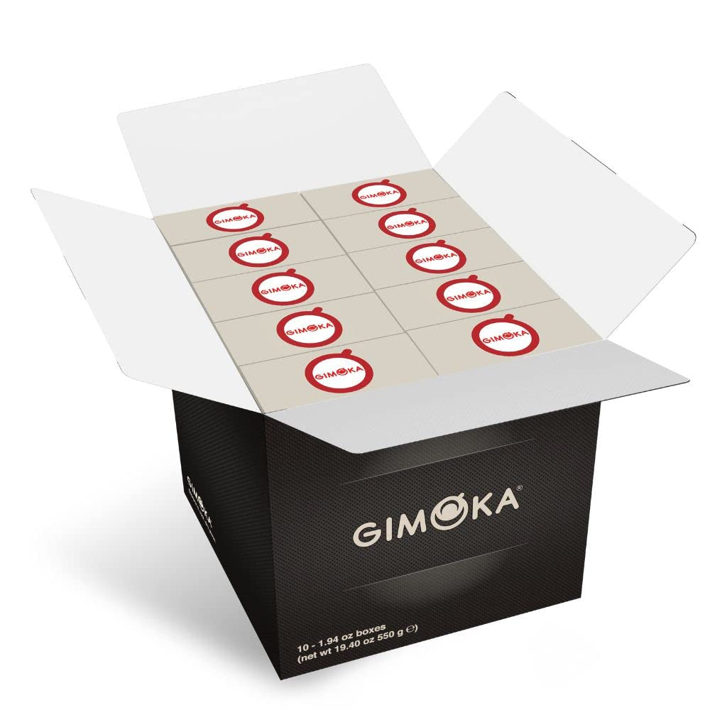 Gimoka Kaffeekapseln Espresso Intenso, Intensität 12/13-100 Kapsel - Kompatybilny z Nespresso* Haushalts-Espressomaschinen - 100 Stück (10 x 10 Getränke) - Hergestellt in Italy