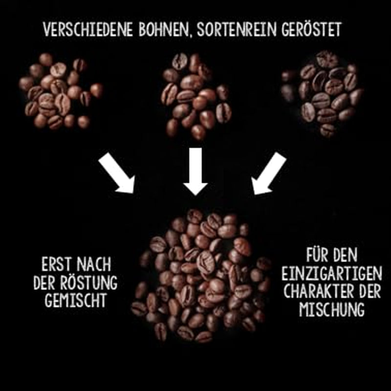 - Kaffeebohnen 2kg - Extra slow geröstet - wenig Säure und Bitterstoffe - Barista-Qualität - Finest Cream - Best Espresso für Fullyautomaten - 4 x 500 g