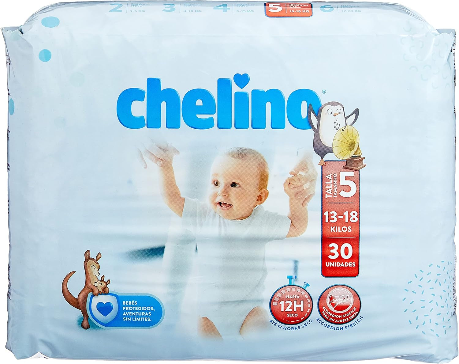 Pieluchy Indas Fashion & Love XL, rozmiar 6 (17-28 kg), 27 sztuk