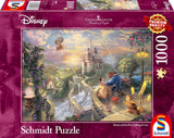 Schmidt Spiele Puzzle 59475 - Thomas Kinkade, Piękna i Bestia Disneya, 1000 elementów Puzzle [wyłącznie w Amazonie] Puzzle Naty Shop Domyślny tytuł