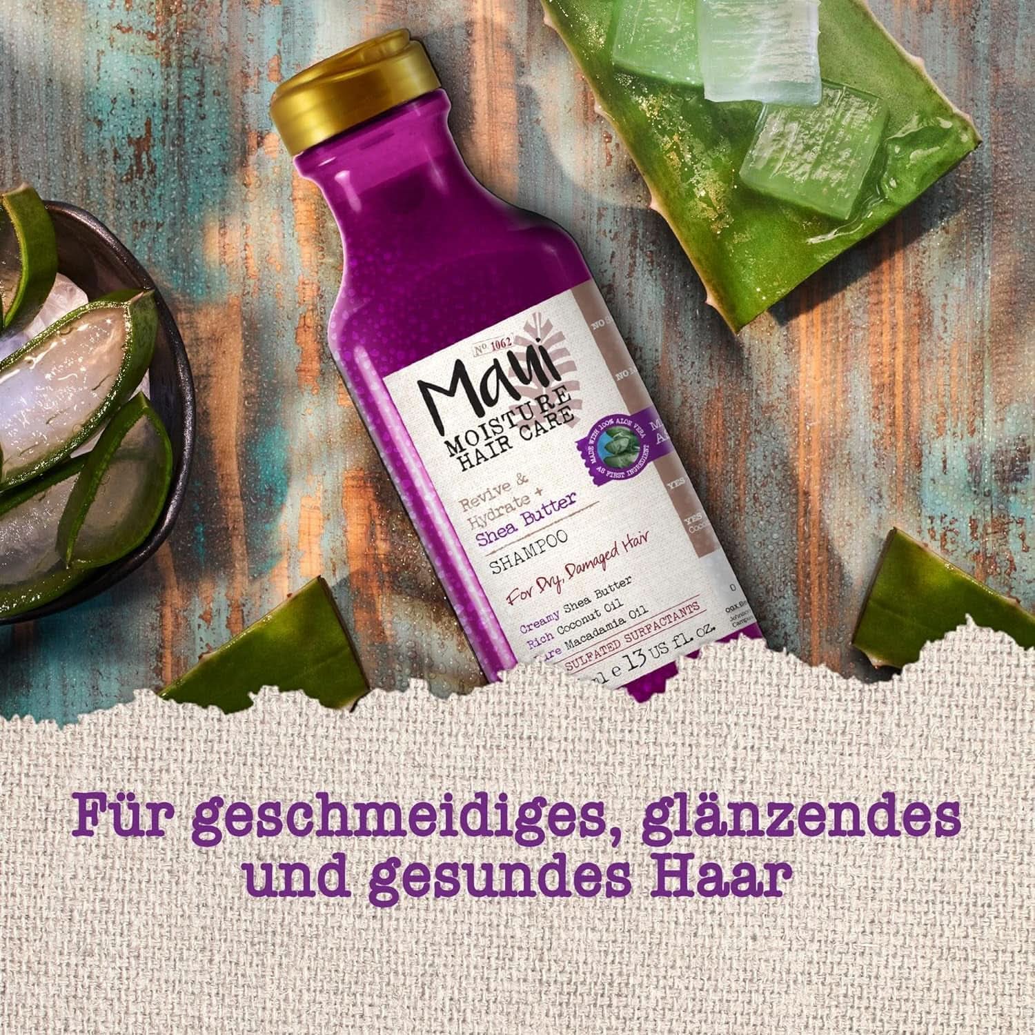 Maui Moisture Revive & Hydrate + masło shea, szampon lub odżywka, 385 ml pod prysznic i do kąpieli Naty Shop