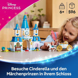 LEGO® Disney Zamek księżniczki Kopciuszek i powóz konny, zestaw dla dziewczynek od 6 lat, fantastyczna zabawka z księżniczką Kopciuszkiem i uroczymi minilaleczkami księcia, pomysł na prezent dla fanów Disneya 43275 Zestawy do budowania Szukaj w sklepie LEGO