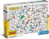 Clementoni - 39804 - Impossible Puzzle Peanuts - 1000 elementów puzzle dla dorosłych i 14-latków, gra zręcznościowa dla całej rodziny Puzzle Naty Shop Domyślny tytuł