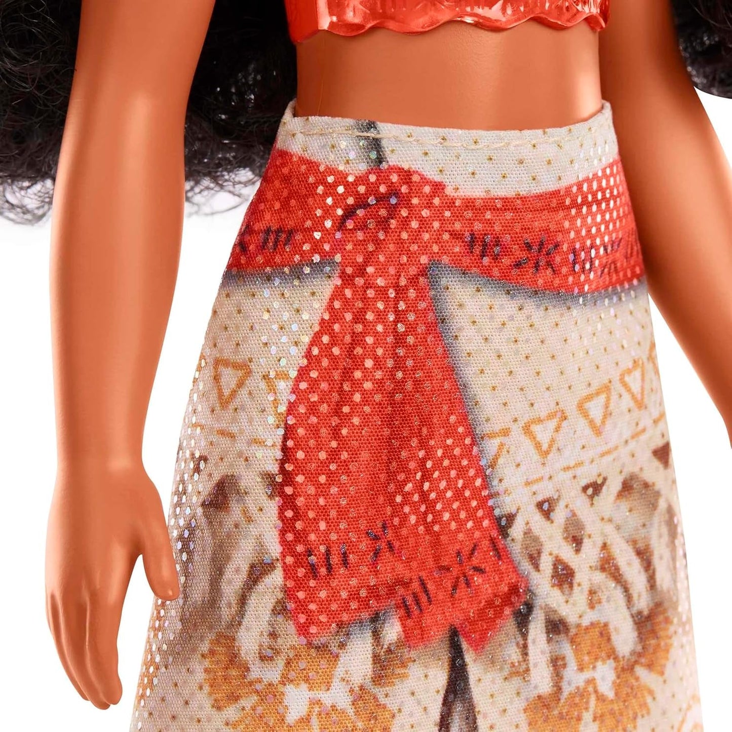 Mattel DISNEY Moana – przegubowa lalka modowa z brokatowym strojem, odpinaną opaską na głowę i naszyjnikiem, dla dzieci w wieku od 3 lat, HPG68