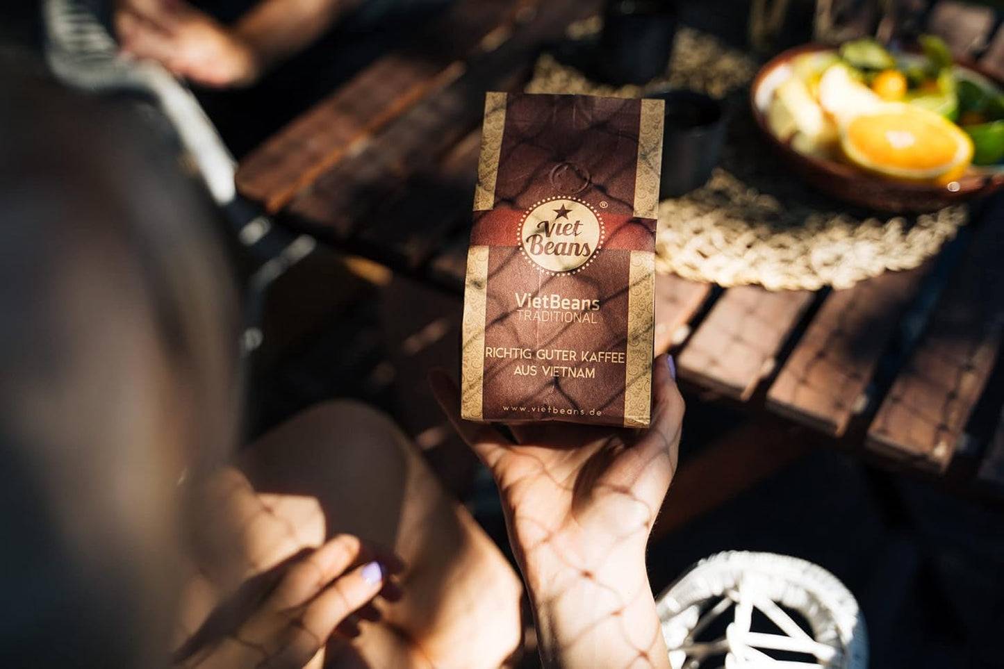 VietBeans Tradycyjne – Ganze Kaffeebohnen – Traditionelle Trommelröstung - Hochwertiger vietnamesischer Kaffee – Geeignet für Fullyautomaten - 250g