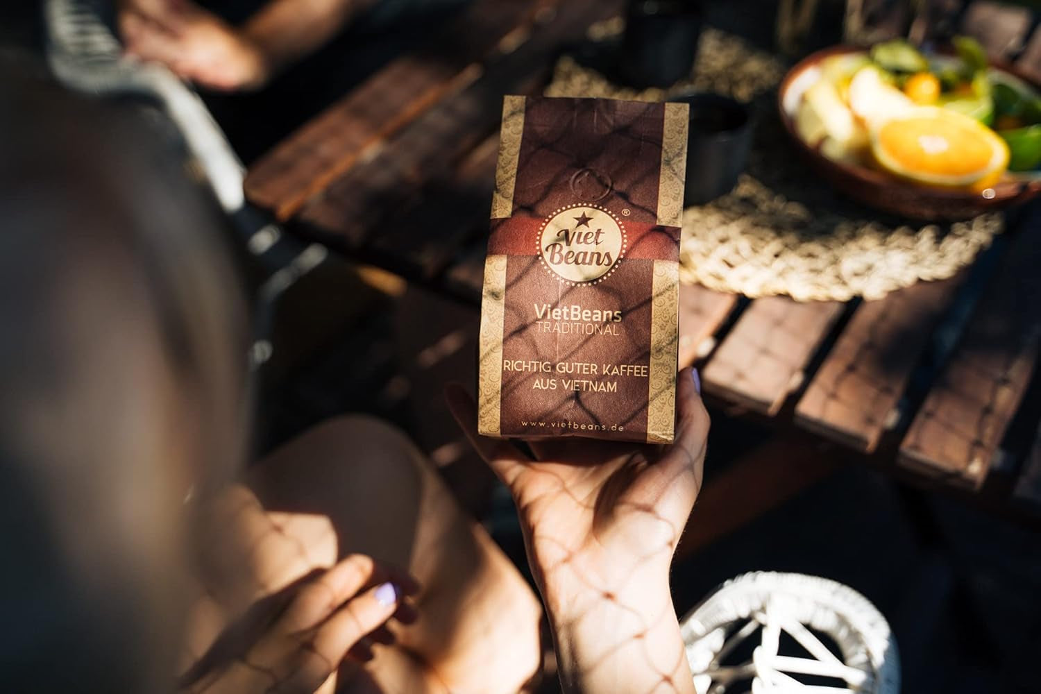 VietBeans Tradycyjne – Ganze Kaffeebohnen – Traditionelle Trommelröstung - Hochwertiger vietnamesischer Kaffee – Geeignet für Fullyautomaten - 250g