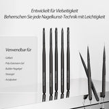 Nagel Pinsel 8 Stück Pinsel Für Gelnägel, Nageldesign Gel Pinsel Dotting Painting Line Pen Für Nagelack Żel Akryl Nagel Pinsel Zestaw do zdobienia paznokci Akryl Pinsel Fineliner Nägel Selber Machen