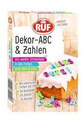 RUF Mini Marshmallows, pastelowe kolory, 45 gramów Naty Shop Litery + Cyfry 32 gramy