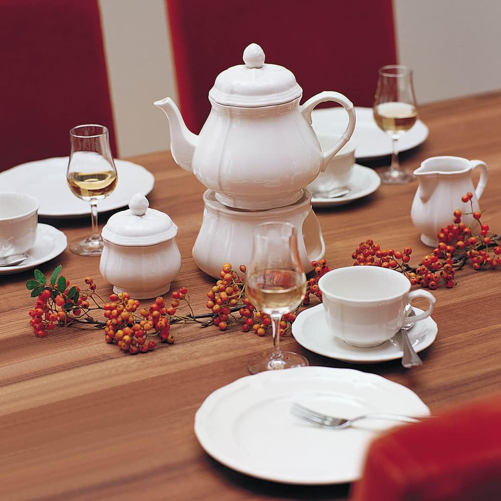Kubek do mleka Villeroy & Boch Manoir, 250 ml, wysokość: 9,1 cm, porcelana premium, biały