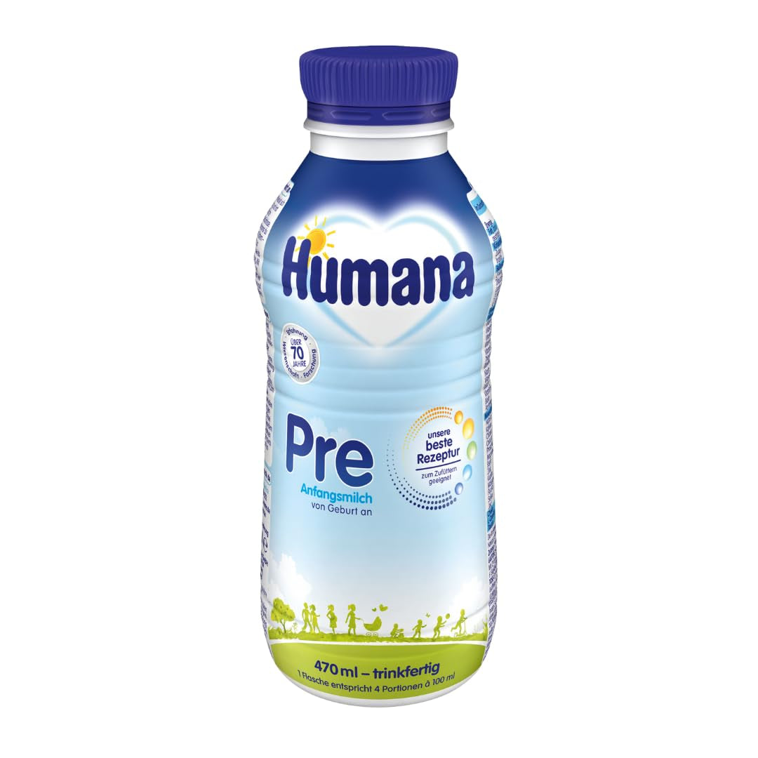Mleko dla niemowląt Humana PRE gotowe do spożycia, butelka 470 ml