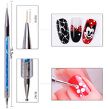 Nagel Art Fineliner Pinsel [5 Stück], Nagel Art Liner Pinsel, Professionel Detail Pinselset, Nagellack Pinsel, Für Nail Art Design Salon malarski, Nageldesign Nagel Fußpflege