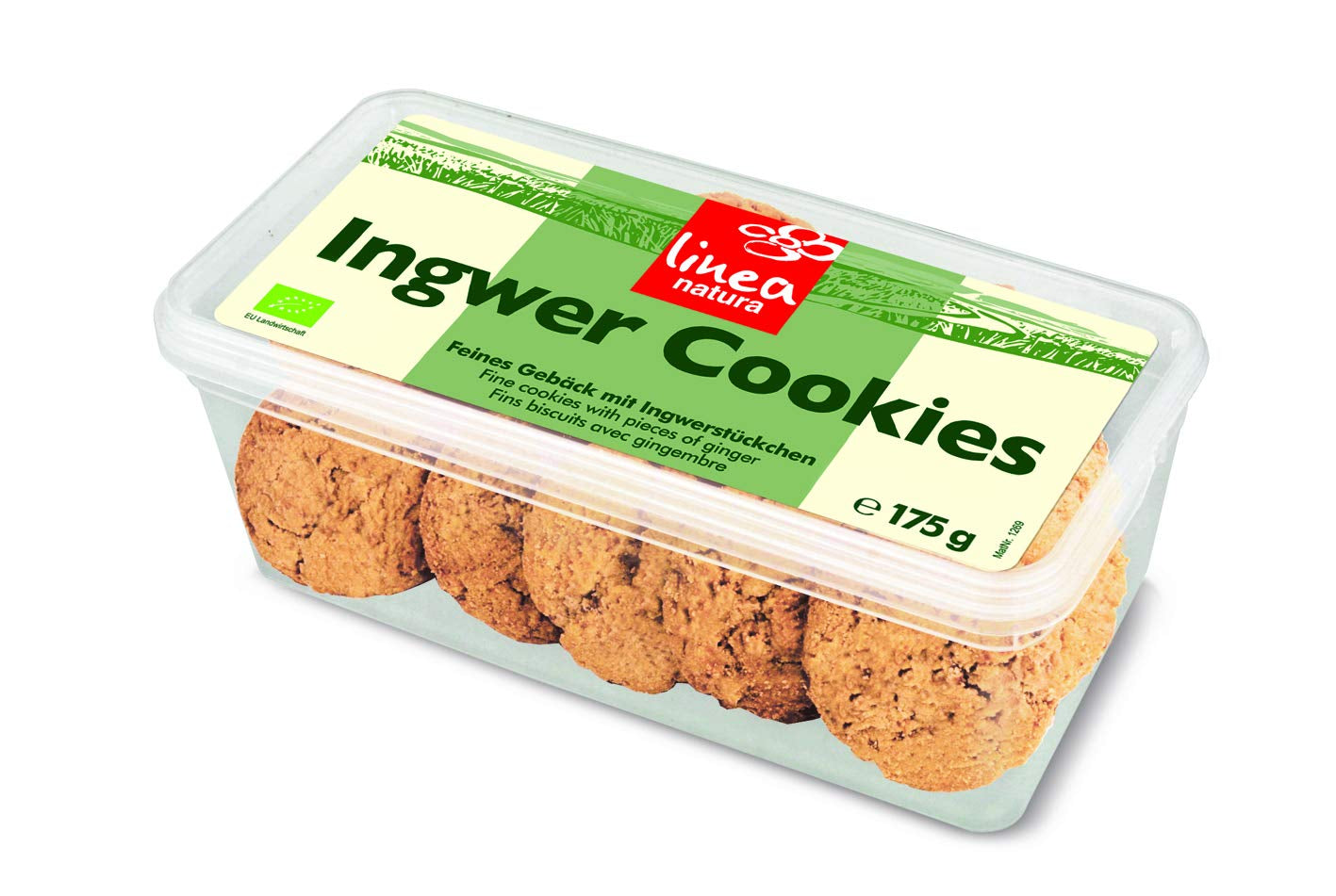 Organiczne ciasteczka imbirowe, opakowanie 6 sztuk (6 x 175 g)