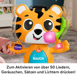 Fisher-Price Zabawka edukacyjna dla niemowląt i małych dzieci Beat Bande Lern & Tanz Tiger Justin z dźwiękami i światłami dla dzieci w wieku od 9 miesięcy, wydanie niemieckie, HYL31 Baby Toys Naty Shop