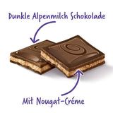 Milka Black Milk – Alpejska czarna czekolada z mleczno-kremowym nadzieniem nugatowym – 85g