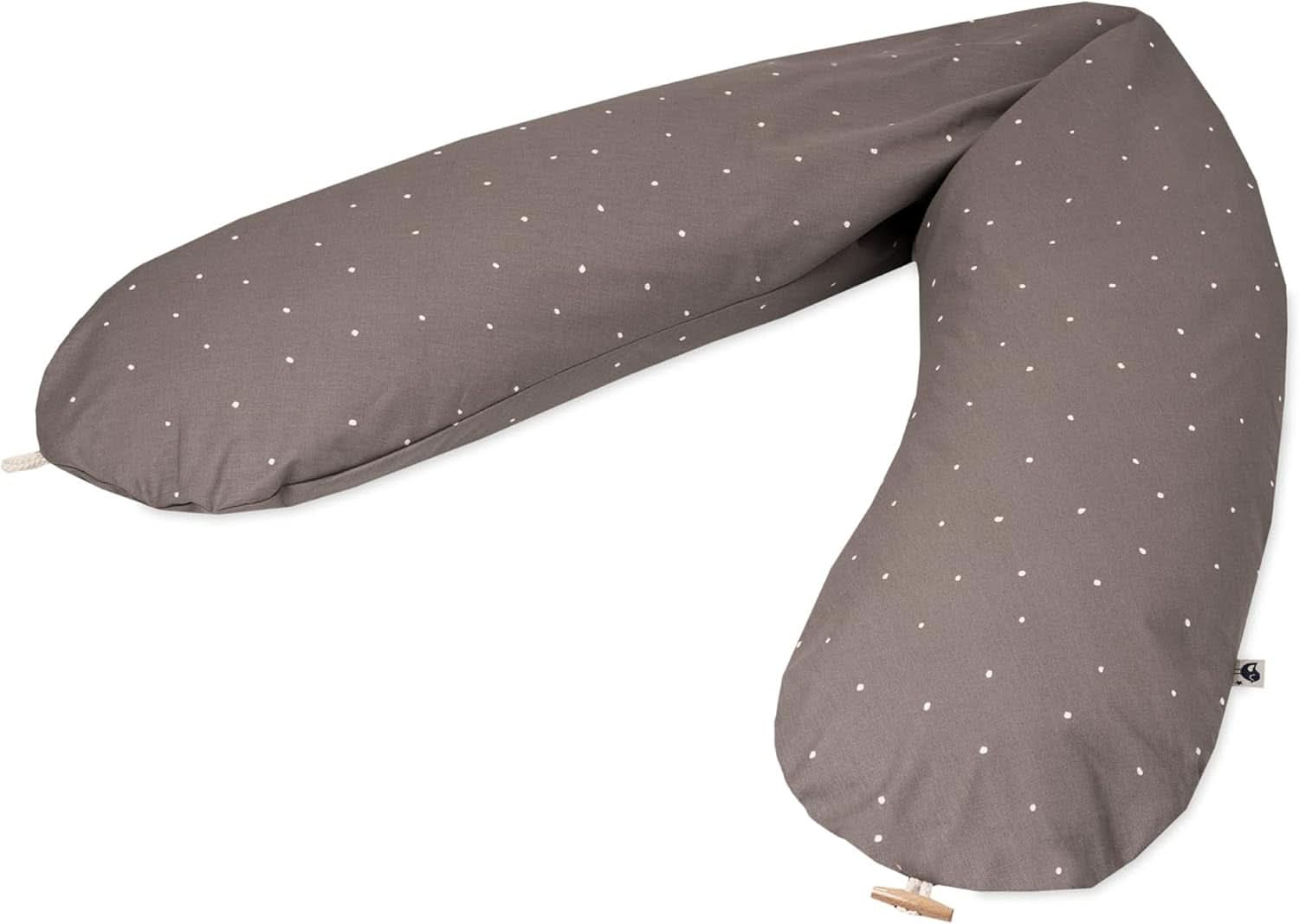 Julius Zöllner Organiczna poduszka do karmienia 190 cm, wypełnienie 42 litry Mikrokulki Eps, wyprodukowane w Niemczech Akcesoria Żywność i karmienie piersią Baby Naty Shop Wild Dots