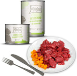 MjAMjAM - Mokra karma premium dla kotów - Pakiet mieszany I - Kurczak, Wołowina, Serca 6 Pakietów (6 x 200g), Bez Zbóż z Dodatkowym Mięsem