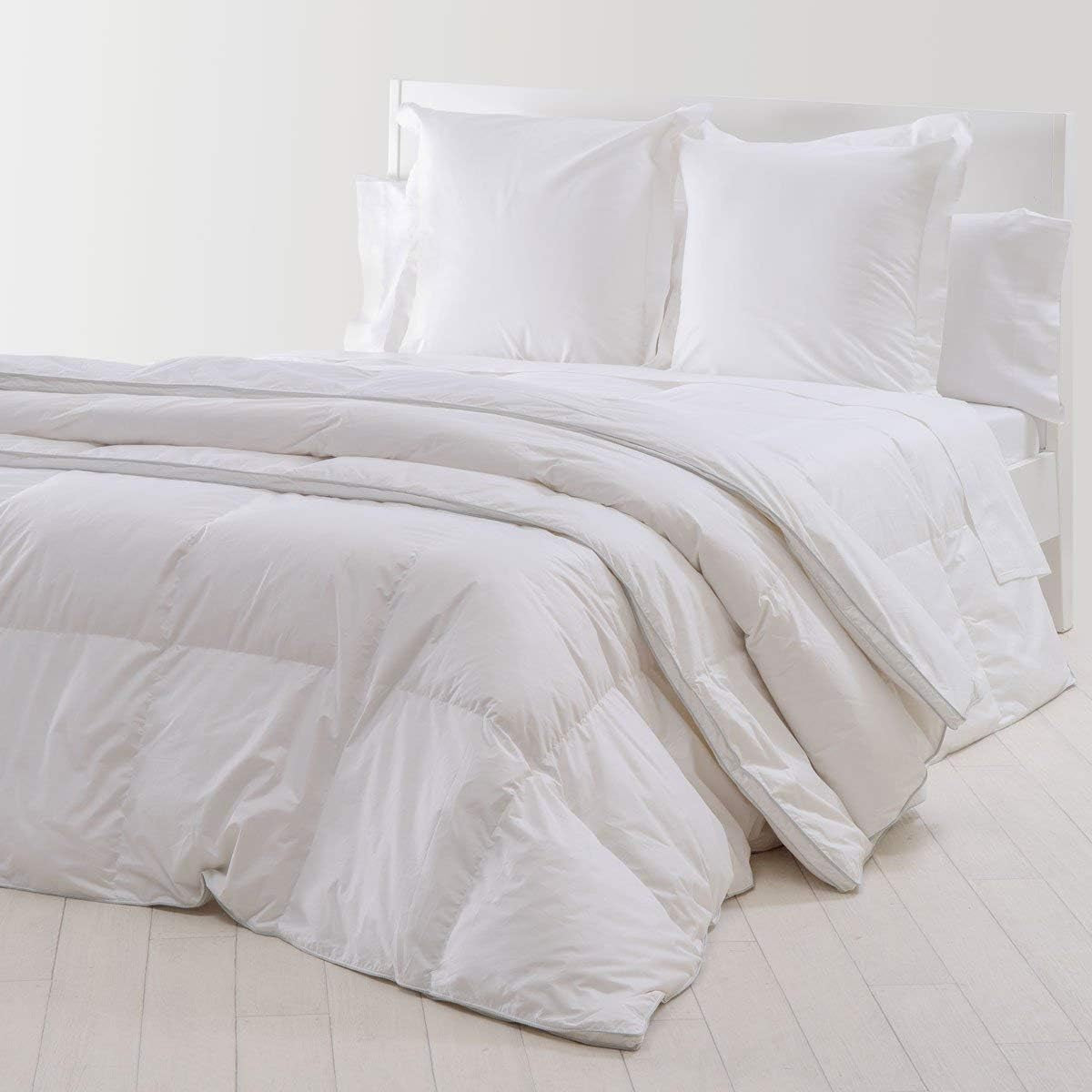Platyna, puch gęsi, 300 G/M², 240 X 220 Cm, biały (biały) Kołdry i kołdry Naty Shop