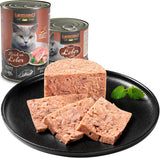 LEONARDO Karma mokra [6x400g wątróbka] | Mokra karma dla kotów bezzbożowa | Kompletna mokra karma w puszkach