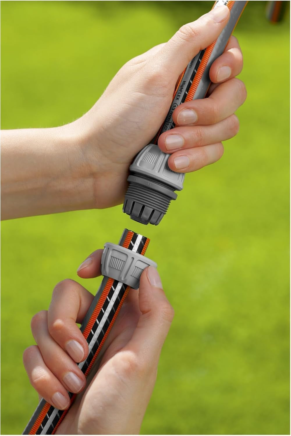 Gardena 13 mm (1/2 cala) i 15 mm (5/8 cala) Naprawca: Szybka i łatwa naprawa węża bez użycia narzędzi, Power Grip, duża siła mocowania, w pudełku (18232-20)