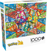 Buffalo Games - Pokemon - Witraż starter - układanka 1000 elementów Puzzle Naty Shop