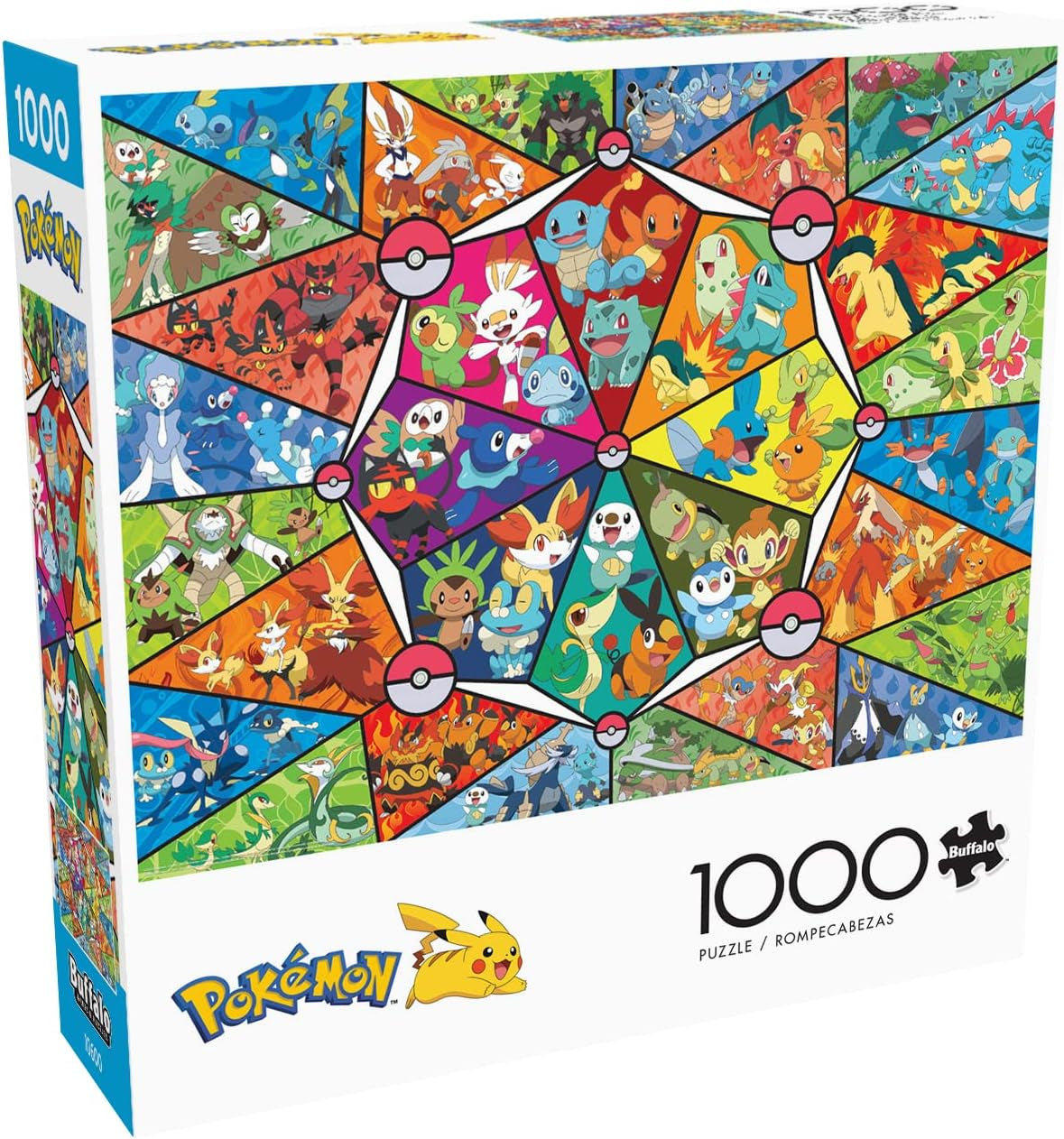 Buffalo Games - Pokemon - Witraż starter - układanka 1000 elementów Puzzle Naty Shop