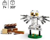 LEGO Harry Potter Hedwig na Privet Drive 4 Zestaw zabawek dla dzieci w kształcie sowy, figurka zwierzęcia do zbudowania z walizką Hogwartu, mały prezent dla chłopców, dziewcząt i wszystkich fanów od 7. roku życia 76425 Zestawy do budowania Besuche den LEGO-Store