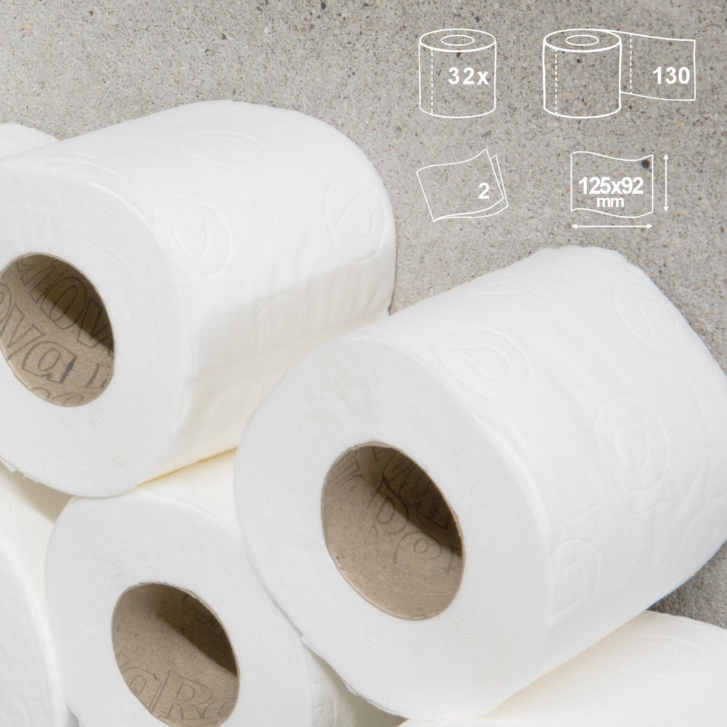 Papier toaletowy Renova Super Blanco, 32 rolki