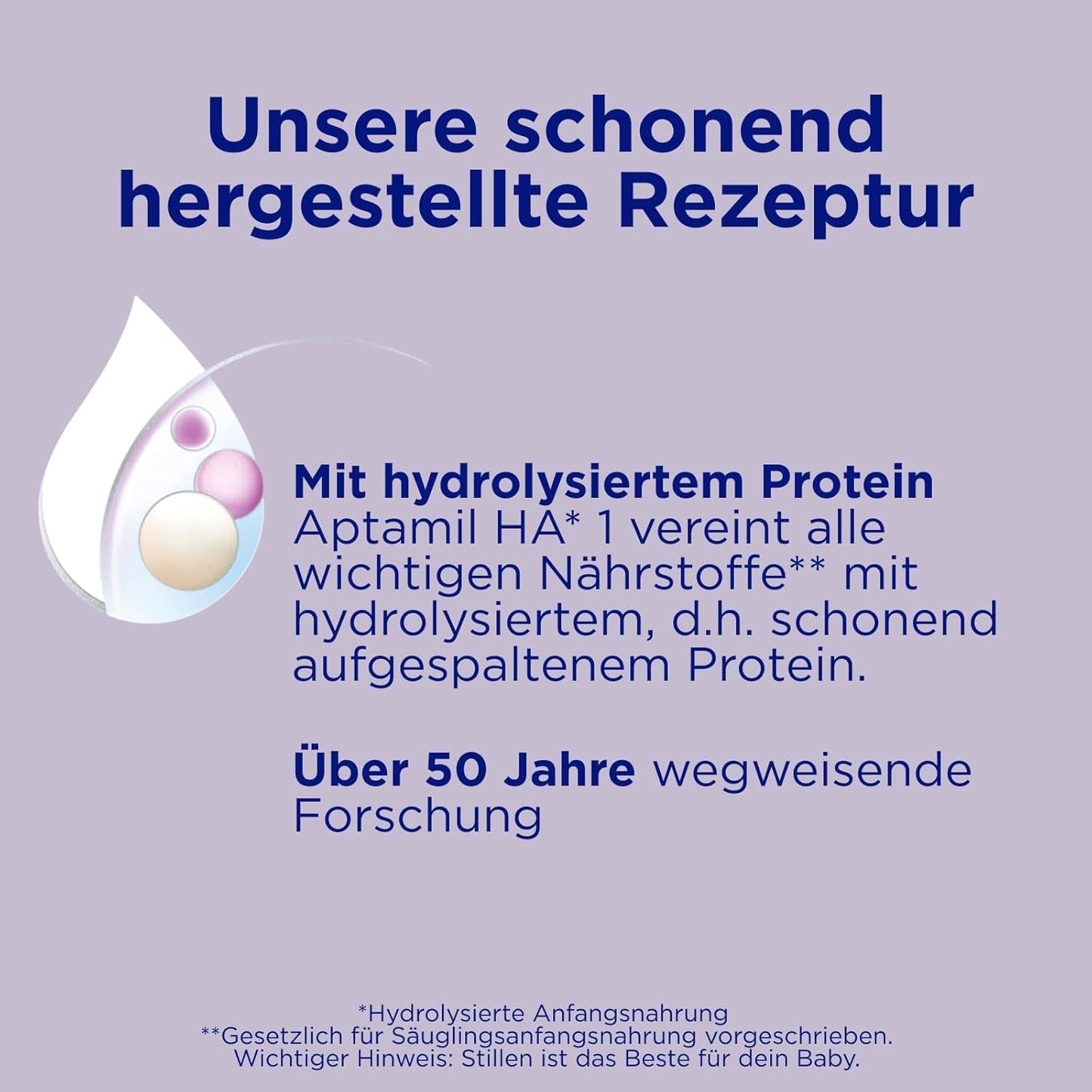 Aptamil HA 1 - Mieszanka dla niemowląt od urodzenia, z DHA, bez laktozy, bez oleju palmowego, żywność dla niemowląt, mleko w proszku, 1 x 800 g