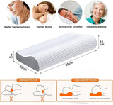Ecosafeter Memory Foam Poduszka podtrzymująca szyję Ergonomiczna poduszka pod szyję do różnych pozycji spania ze zdejmowanym pokrowcem Poduszki ortopedyczne szyjki macicy Naty Shop