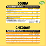 Cultured Foods Wegański zestaw 3-er Wegański makaron z serem, sosem Gouda, sosem Cheddar, Laktosefrei Glutenfrei MAC i CHEEZ CHEATCHEEZ