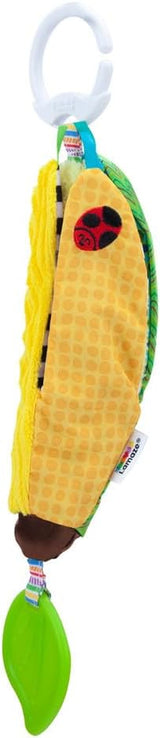 LAMAZE Bea the Banana, wózek z klipsem i zabawka dla noworodka, zabawka sensoryczna dla dzieci z kolorami i dźwiękami, zabawka rozwojowa dla chłopców i dziewcząt w wieku 0-24 miesięcy, żółte zabawki dla niemowląt Naty Shop