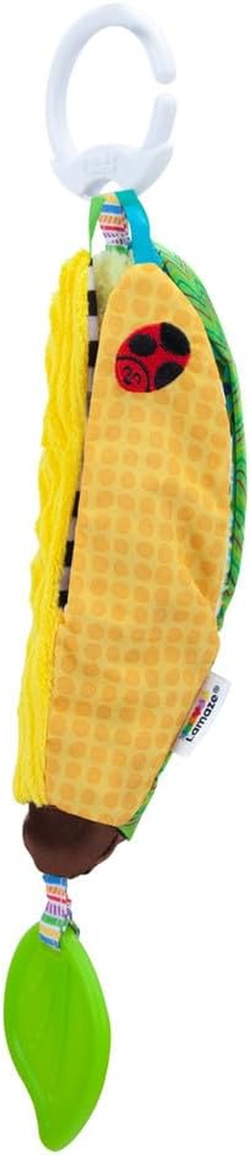 LAMAZE Bea the Banana, wózek z klipsem i zabawka dla noworodka, zabawka sensoryczna dla dzieci z kolorami i dźwiękami, zabawka rozwojowa dla chłopców i dziewcząt w wieku 0-24 miesięcy, żółte zabawki dla niemowląt Naty Shop