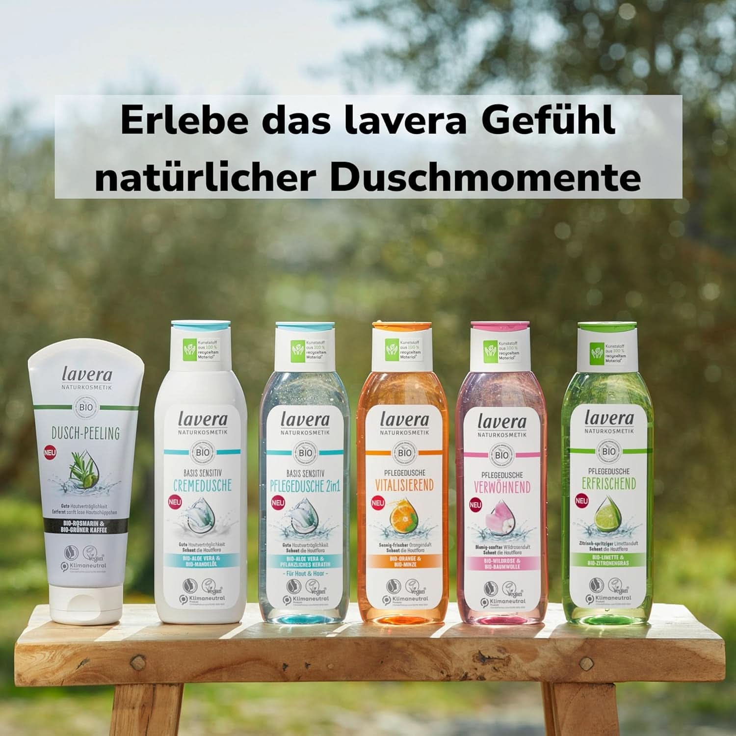Lavera, Odświeżający żel pod prysznic z organiczną limonką, 250 ml Prysznic i kąpiel Naty Shop