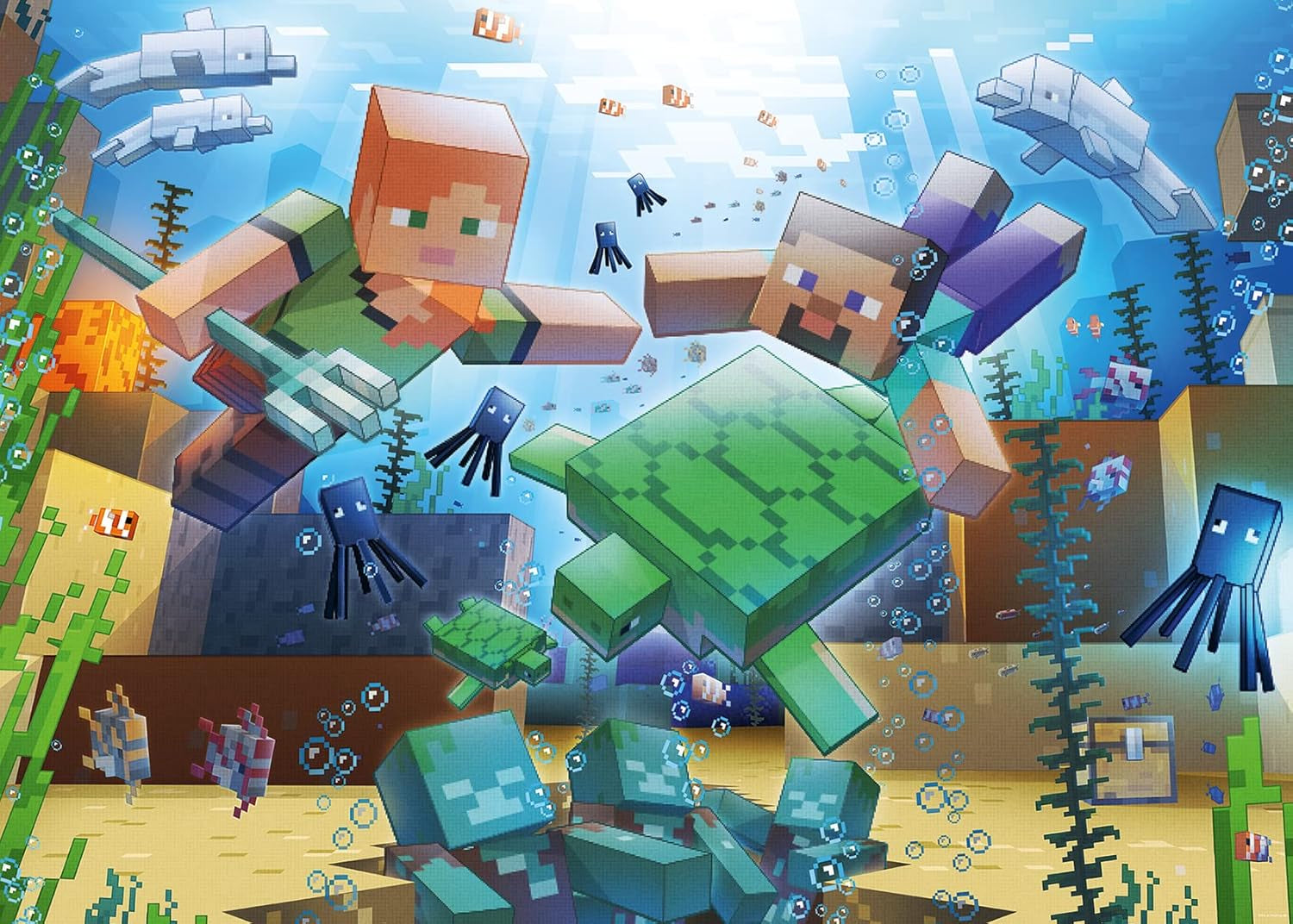 Puzzle Ravensburger 12000421 - Mozaika Minecraft - 1000 elementów Puzzle Minecraft dla dorosłych i dzieci 14+ Puzzle Naty Shop Stary projekt
