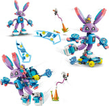LEGO Dreamzzz Izzie i Bunchurro Gamingowy króliczek, zabawka dla dzieci w wieku od 7 lat, zestaw 2 w 1 z minifigurką bohatera i cyberlingiem zapewniającym wyobraźnię podczas zabawy 71490 Zestawy do budowania Besuche w sklepie LEGO