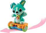 Vtech Baby Catch Me Puppy - Zmotoryzowany szczeniak na deskorolce zachęca do ruchu - Z ruchomymi uszami, piosenkami, dźwiękami i treściami edukacyjnymi - Dla dzieci w wieku 12-36 miesięcy Bebe Toys Naty Shop