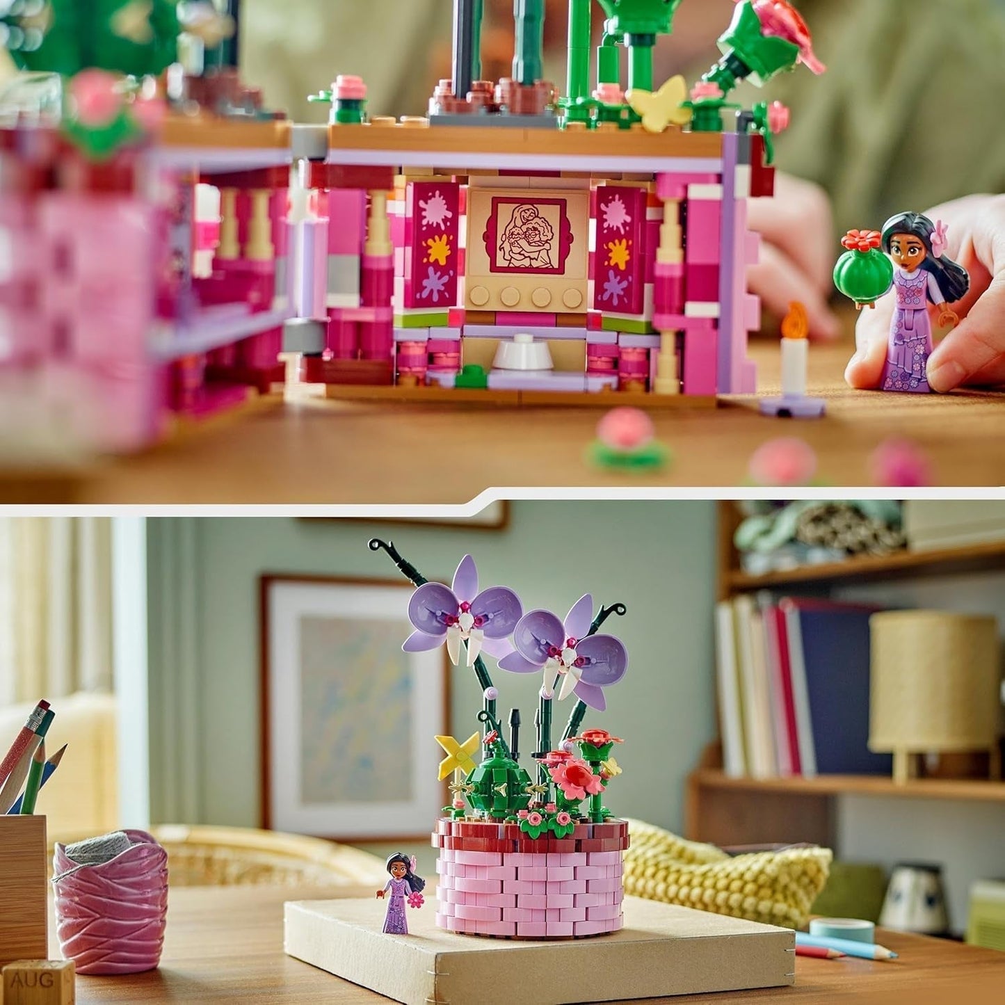 LEGO® Disney Encanto Doniczka Isabelli, zestaw zabawek do budowania dla dzieci, orchidea, dekoracyjny zestaw do budowania z minilaleczką z postaciami filmowymi, pomysł na prezent dla dziewcząt i chłopców od 9 lat 43237 Zestawy do budowania Szukaj sklepu LEGO