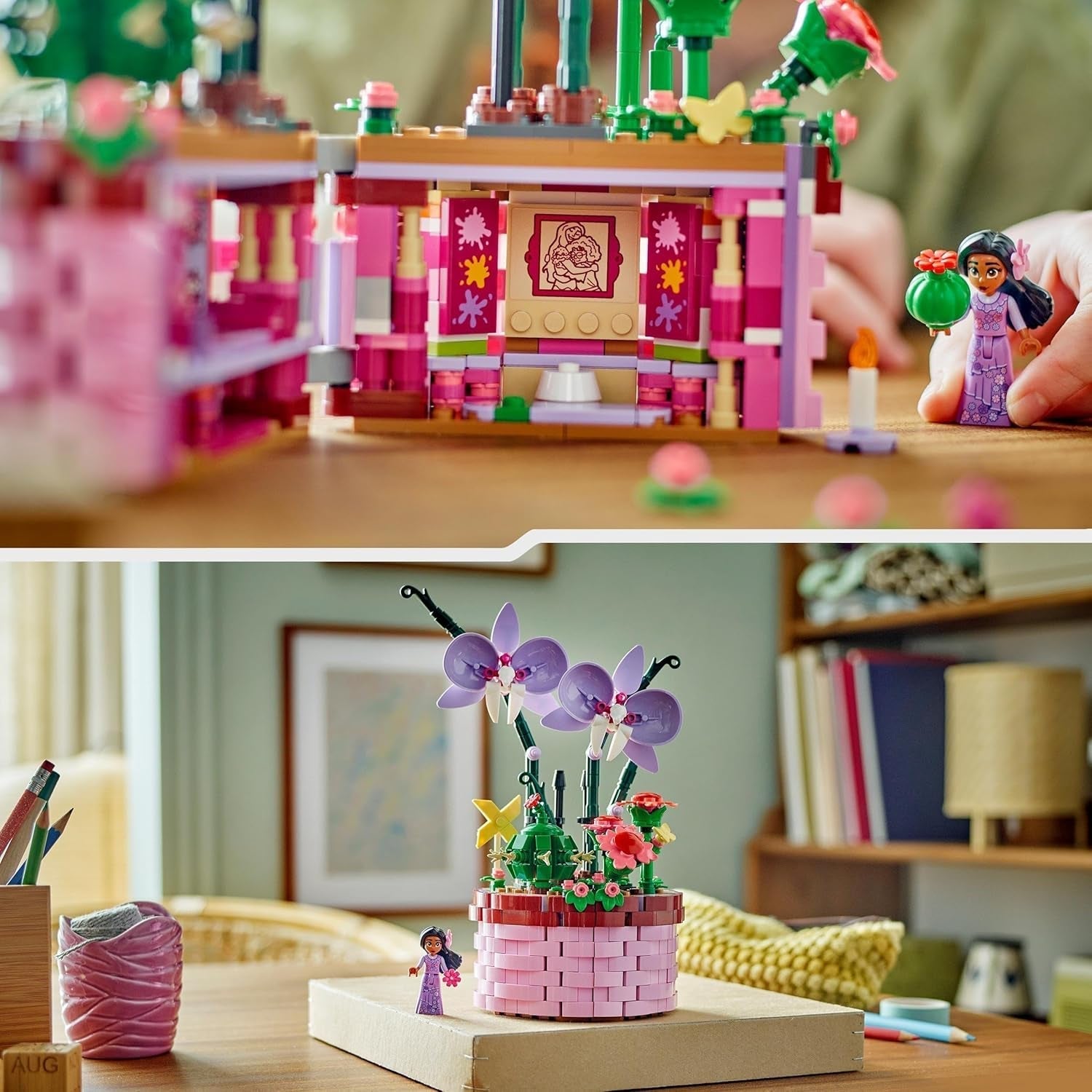 LEGO® Disney Encanto Doniczka Isabelli, zestaw zabawek do budowania dla dzieci, orchidea, dekoracyjny zestaw do budowania z minilaleczką z postaciami filmowymi, pomysł na prezent dla dziewcząt i chłopców od 9 lat 43237 Zestawy do budowania Szukaj sklepu LEGO