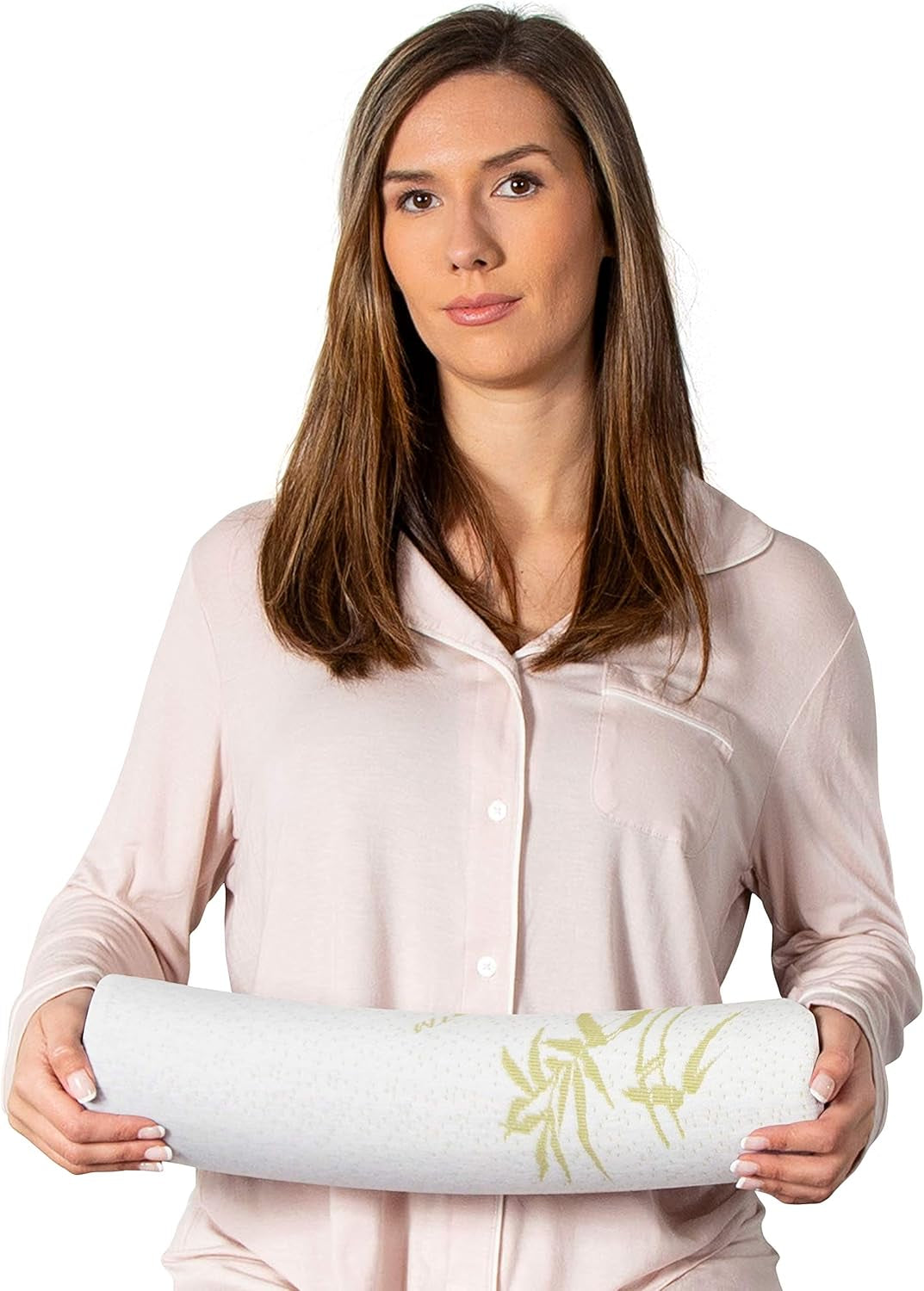 Podkładka pod szyję Milliard Visco z pianką, którą można prać, Certyfikat Oeko-Tex, Średnia twardość, 10X43cm, Idealna dla alergików, Poduszka podróżna, Poduszka wokół szyi, Rolka pozycjonująca, Rolka pod kolana Poduszki ortopedyczne na szyję Naty Shop