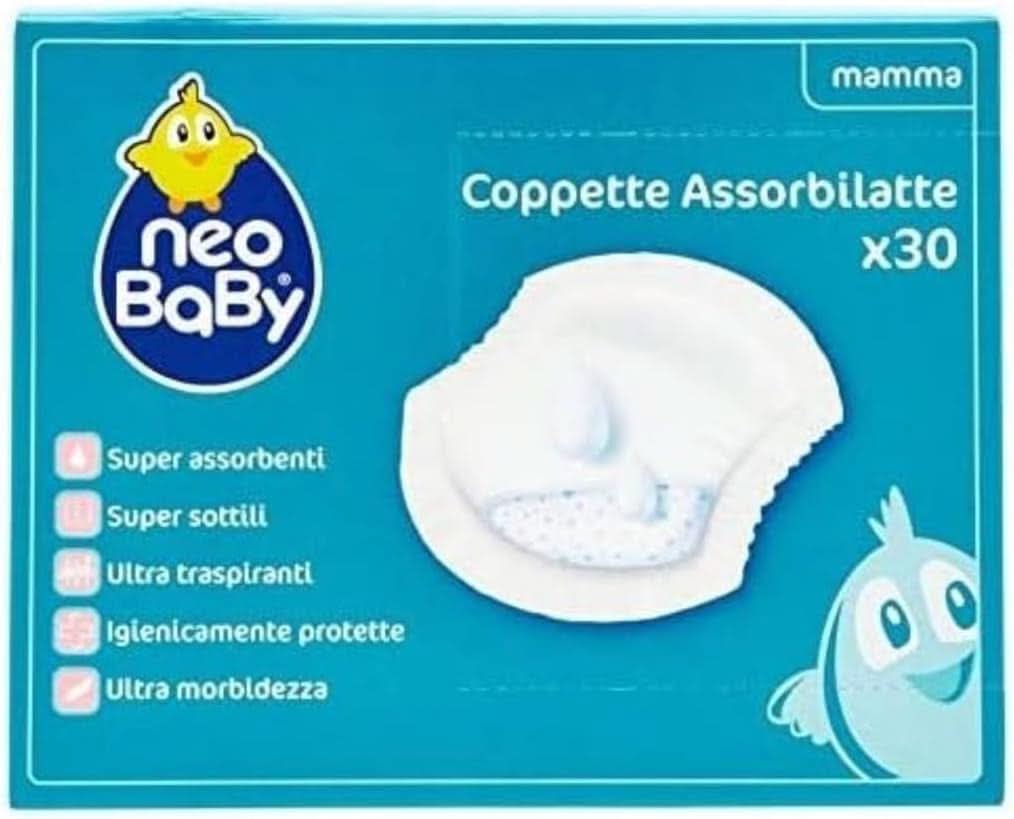 Neo Baby, Kubki do wchłaniania mleka matki, 30 szt. Żywność i akcesoria do karmienia piersią Sklep Bebe Naty