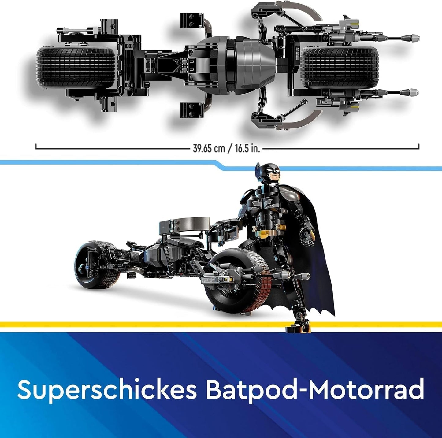 LEGO DC Batman: klocki konstrukcyjne Batman z Batpodem, zabawka z filmu o superbohaterach, zestaw przygodowy dla dzieci, prezent dla chłopców i dziewcząt 76273 Zestawy do budowania Kup w sklepie LEGO