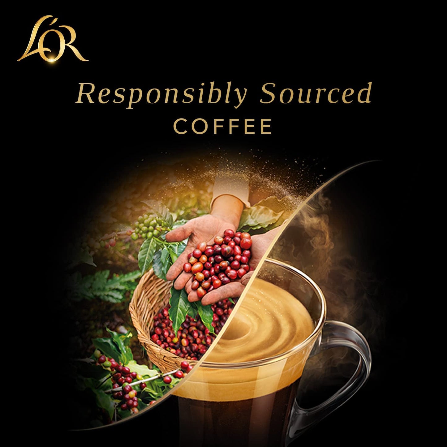 L'OR Barista Kaffeekapseln Ristretto, wyłącznie dla L'OR Barista Maschinen, pakiet 5er, 5 x 10 Kapseln