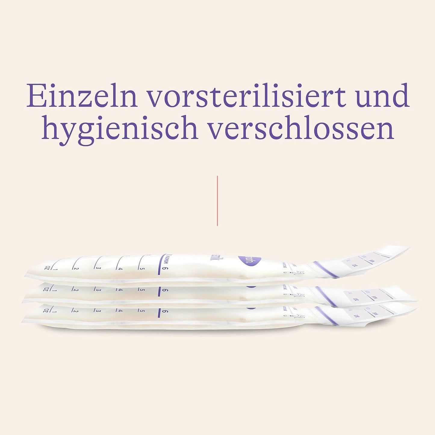 Lansinoh Muttermilchbeutel - 25 Stück - Zum Sicheren Aufbewahren Und Einfrieren Von Muttermilch - Hygienisch & Platzsparend Akcesoria Żywność i karmienie piersią Bebe Naty Shop