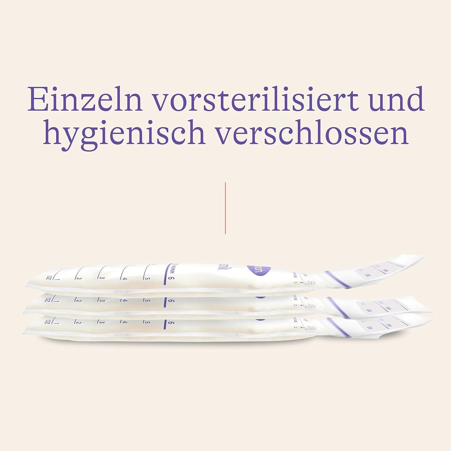 Lansinoh Muttermilchbeutel - 25 Stück - Zum Sicheren Aufbewahren Und Einfrieren Von Muttermilch - Hygienisch & Platzsparend Akcesoria Żywność i karmienie piersią Bebe Naty Shop